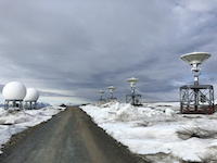 3.5m Svalbard Telemetry Antennas Malibu